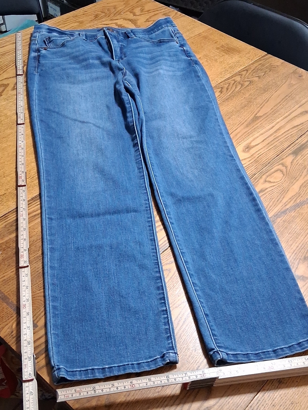 Democracy Women's Blue Straight-Leg Jeans